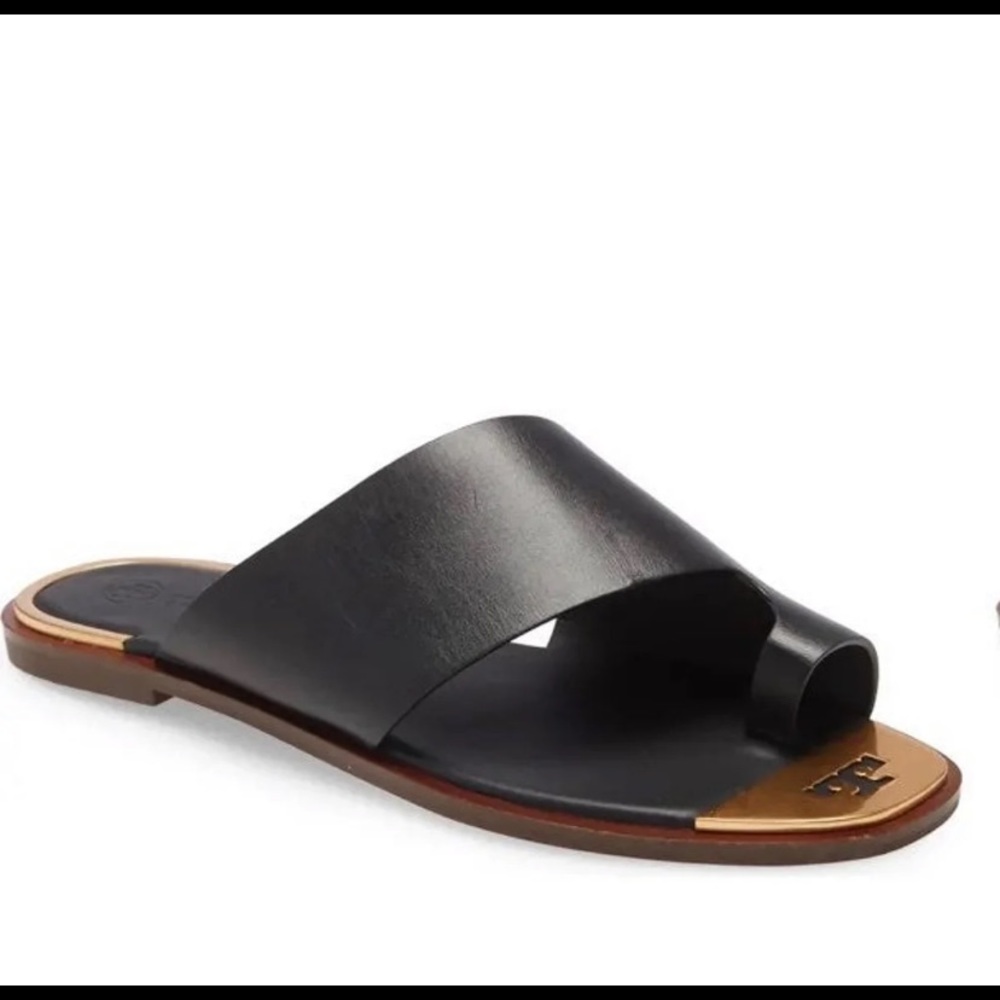 Tory Burch Selby toe ring slide sandals:SOLD